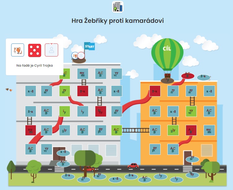 Hra Žebříky proti kamarádovi Hra Žebříky proti kamarádovi